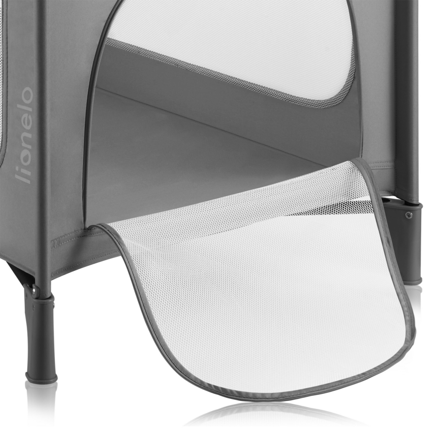 Lionelo - Berço de viagem JASMIN EASY FOLD Grey Stone