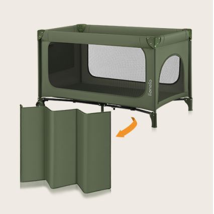 Lionelo - Berço de viagem JASMIN EASY FOLD Verde Oliva
