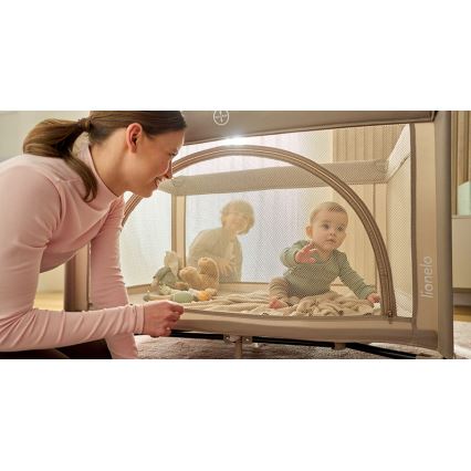 Lionelo - Berço de viagem LAURA Beige Sand