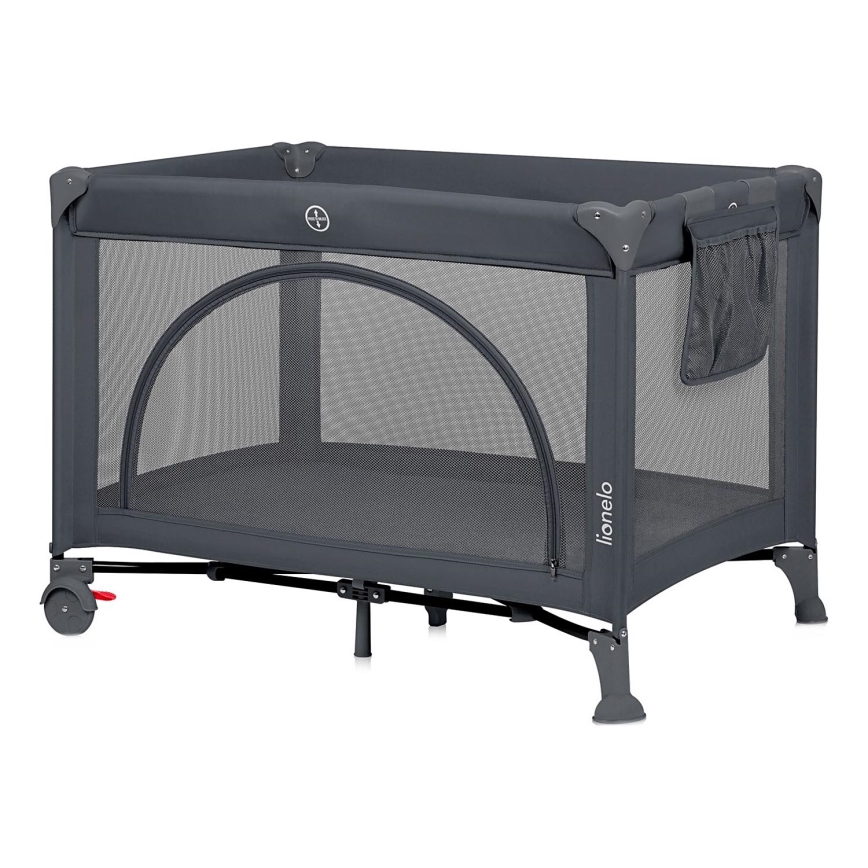 Lionelo - Berço de Viagem LAURA Cinza Concreto
