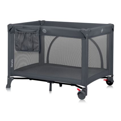 Lionelo - Berço de Viagem LAURA Cinza Concreto