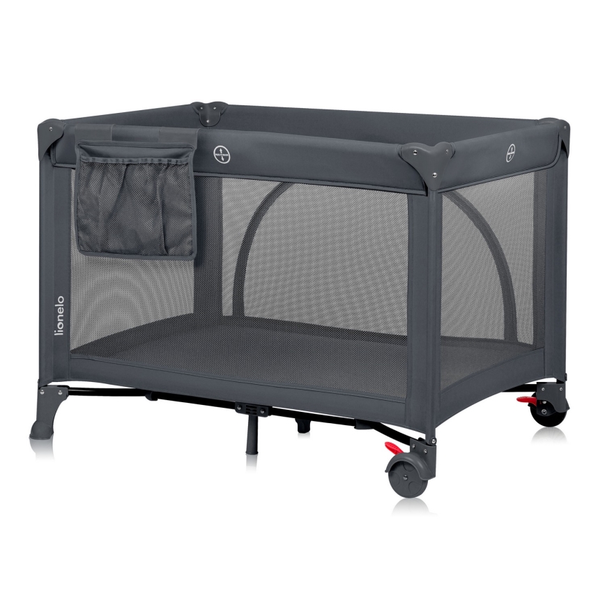 Lionelo - Berço de Viagem LAURA Cinza Concreto