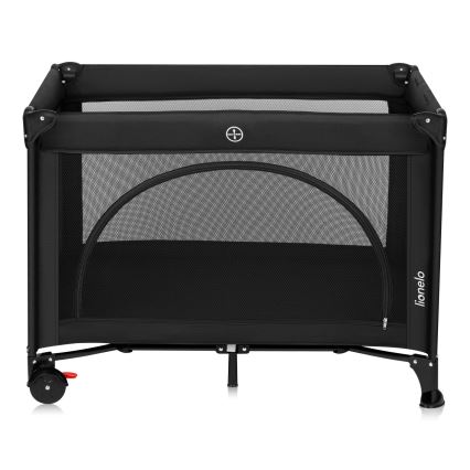 Lionelo - Berço de viagem LAURA Preto Carbono