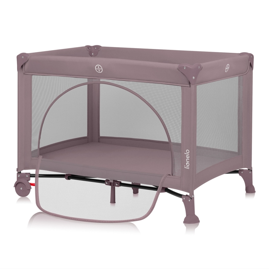 Lionelo - Berço de Viagem LAURA Rosa Nude