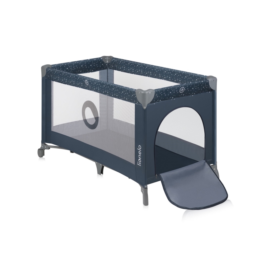 Lionelo - Berço de viagem STEFI Azul Cinzento