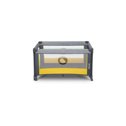 Lionelo - Berço de viagem STEFI cinzento/amarelo