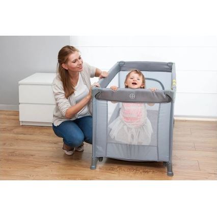 Lionelo - Berço de viagem STEFI cinzento