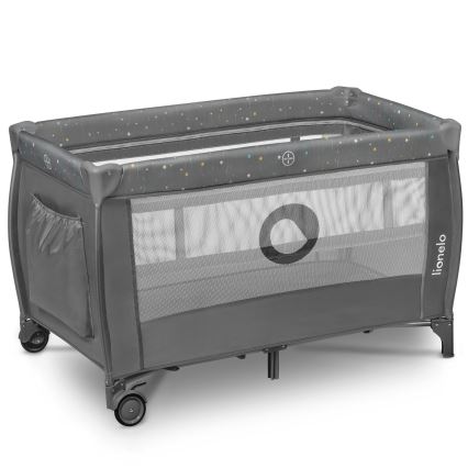 Lionelo - Berço de viagem STEFI PLUS Cinza Multicolor