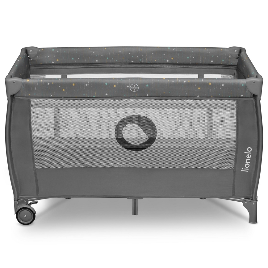 Lionelo - Berço de viagem STEFI PLUS Cinza Multicolor