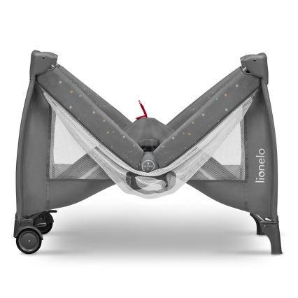 Lionelo - Berço de viagem STEFI PLUS Cinza Multicolor