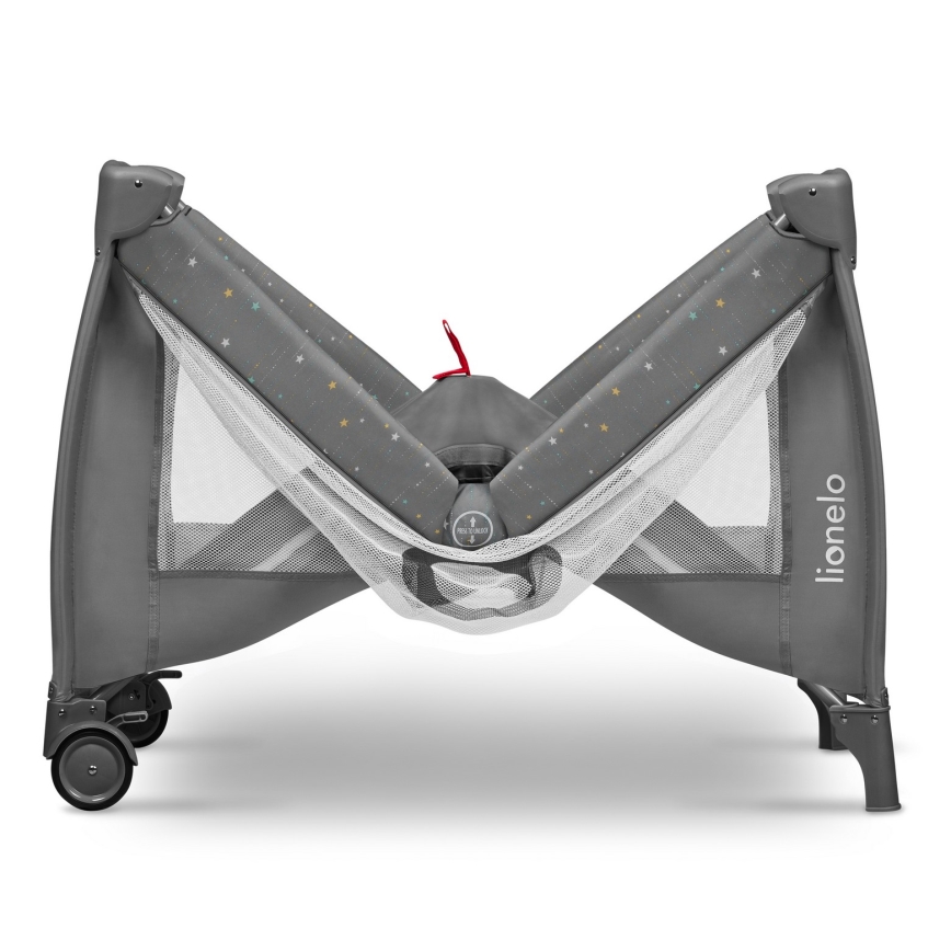 Lionelo - Berço de viagem STEFI PLUS Cinza Multicolor