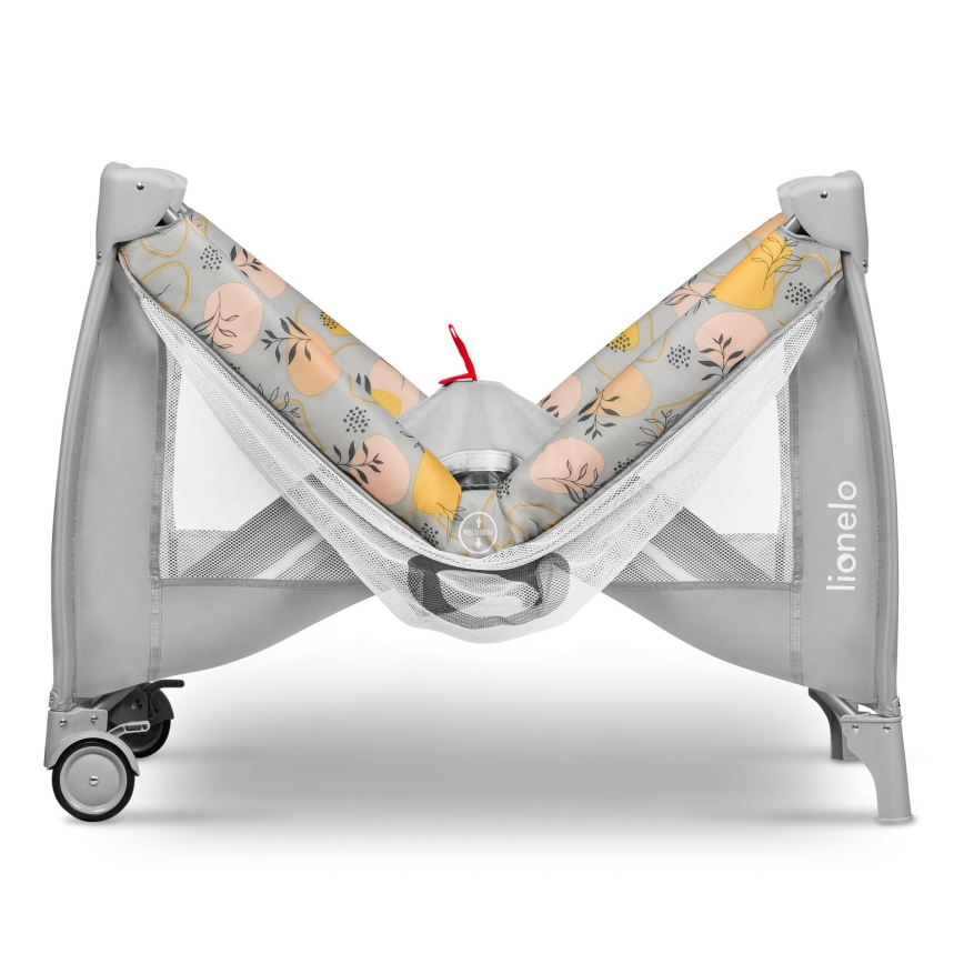 Lionelo - Berço de viagem STEFI PLUS Rosa/Amarelo