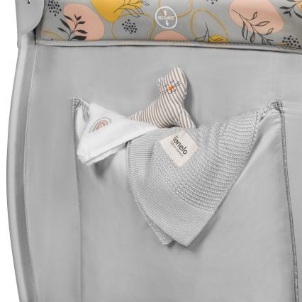 Lionelo - Berço de viagem STEFI PLUS Rosa e Amarelo