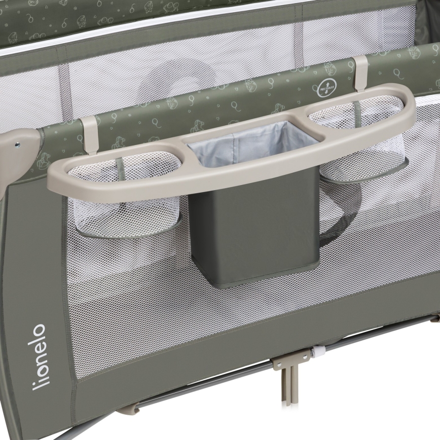 Lionelo - Berço de viagem SVEN PLUS Bege Oliva