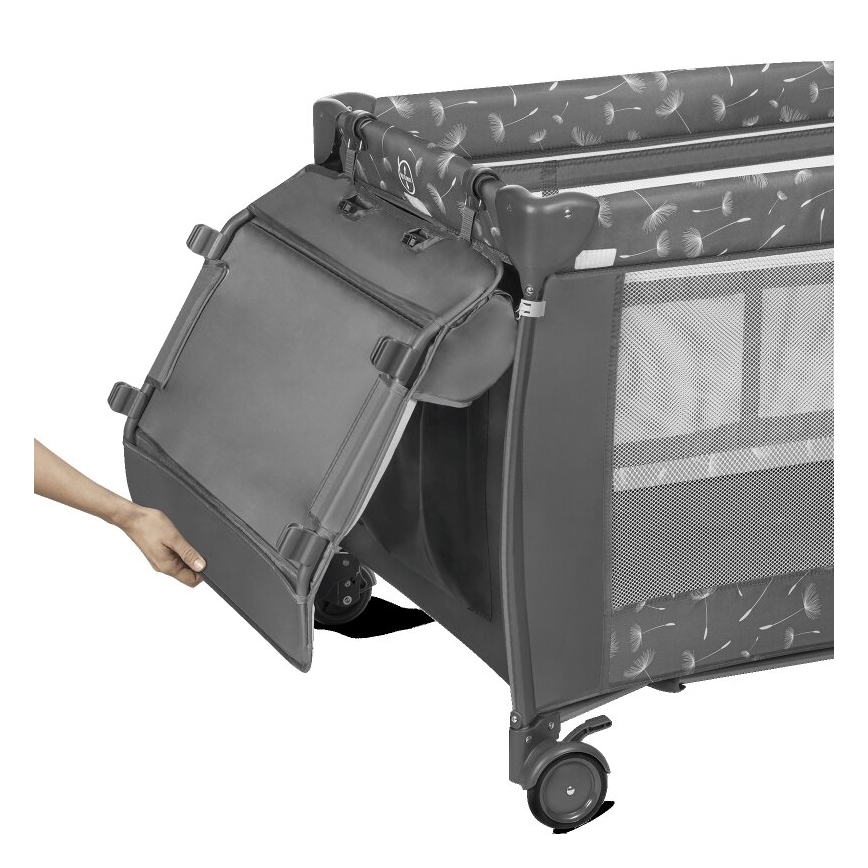 Lionelo - Berço de viagem SVEN PLUS cinzento