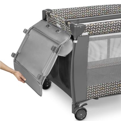 Lionelo - Berço de viagem SVEN PLUS cinzento