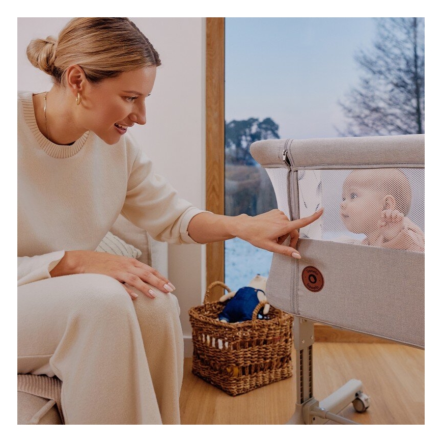 Lionelo - Berço infantil 3 em 1 AURORA cinzento