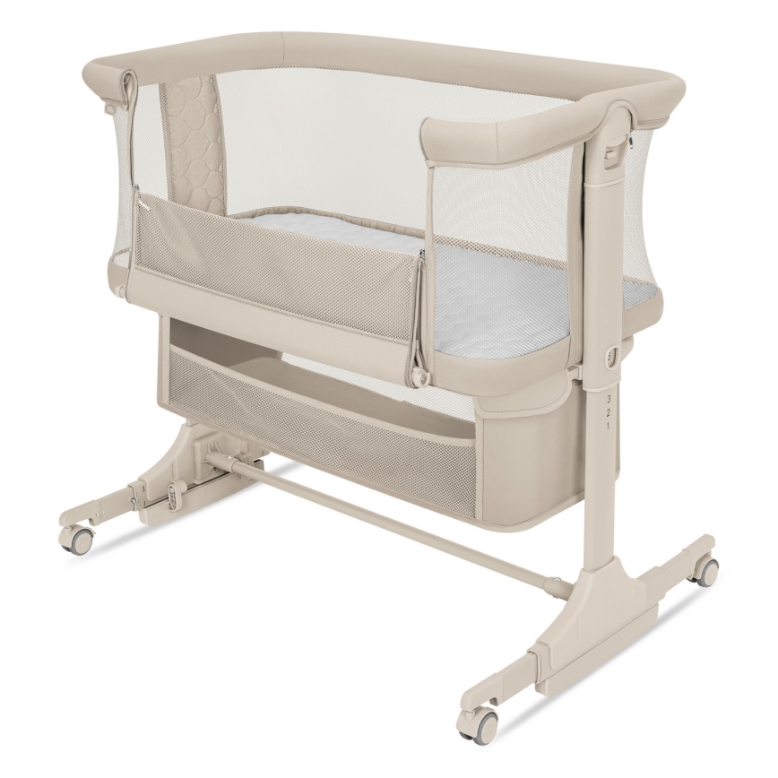 Lionelo - Berço infantil 3 em 1 JODIE Bege Creme