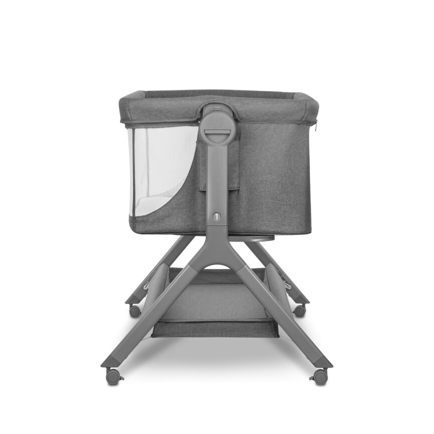 Lionelo - Berço infantil 3 em 1 LEONIE PLUS cinza