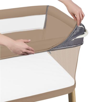 Lionelo - Berço infantil 5 em 1 THOMI PLUS Bege Caramelo