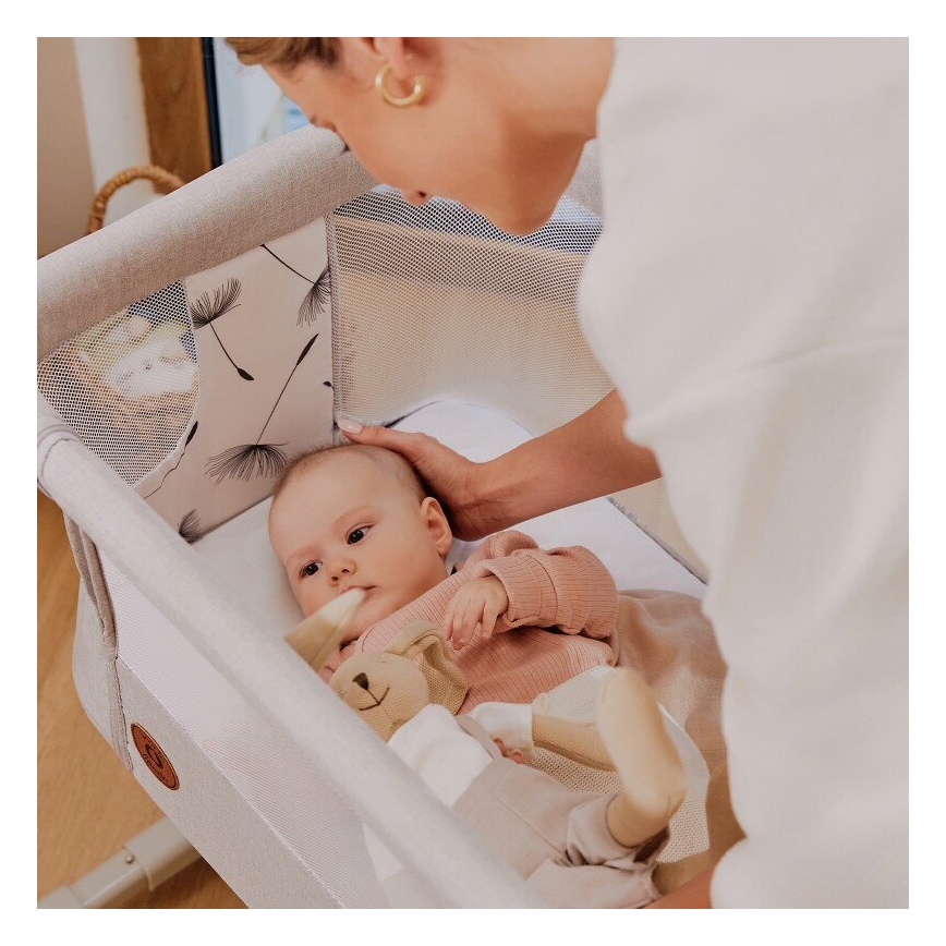 Lionelo - Berço para bebés 3em1 AURORA cinzento