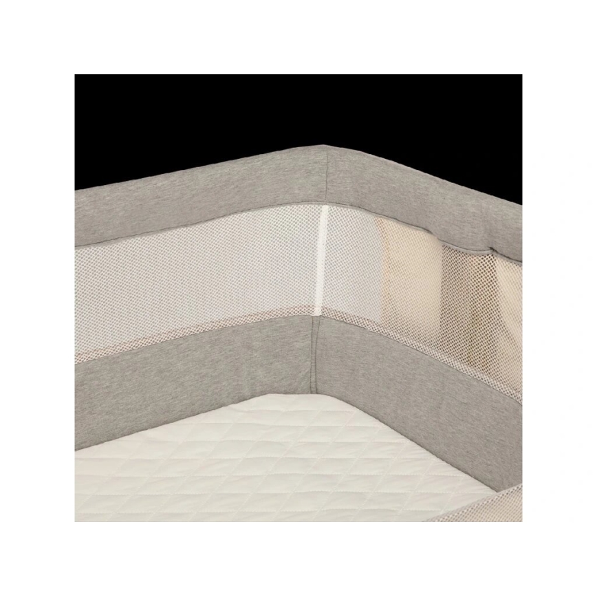 Lionelo - Berço para bebés 3em1 LEONIE cinzento/bege