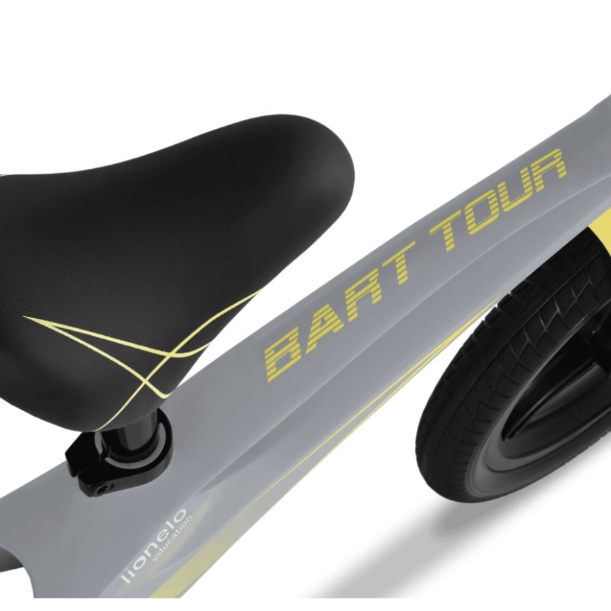 Lionelo - Bicicleta de empurrar BART TOUR cinzento/amarelo