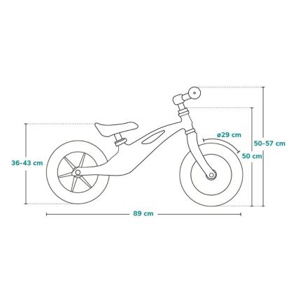 Lionelo - Bicicleta de empurrar BART TOUR cinzento/amarelo