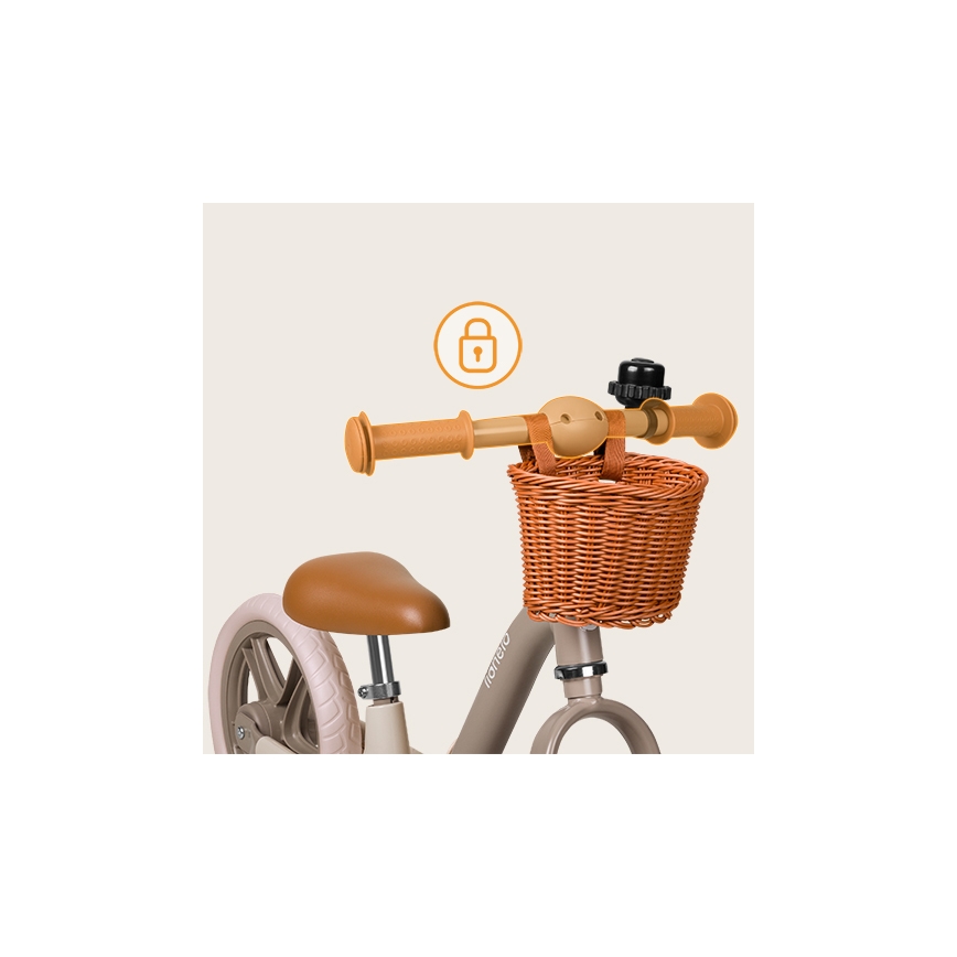 Lionelo - Bicicleta de equilíbrio ALEX PLUS bege