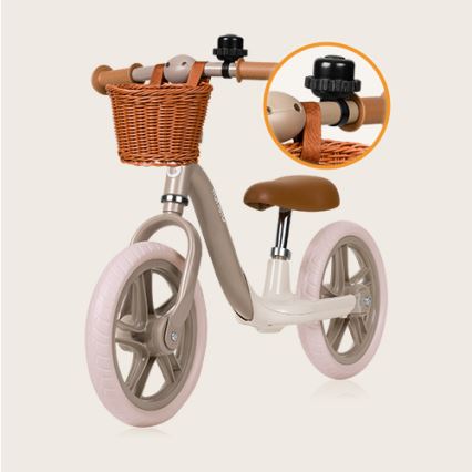 Lionelo - Bicicleta de equilíbrio ALEX PLUS bege
