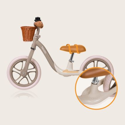 Lionelo - Bicicleta de equilíbrio ALEX PLUS bege
