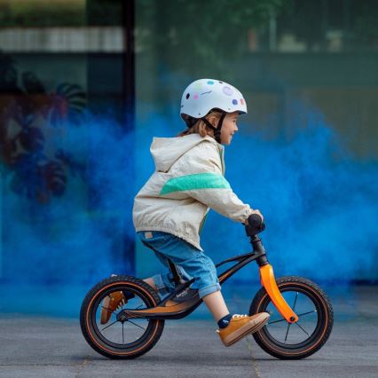 Lionelo - Bicicleta de equilíbrio BART AIR preta/laranja