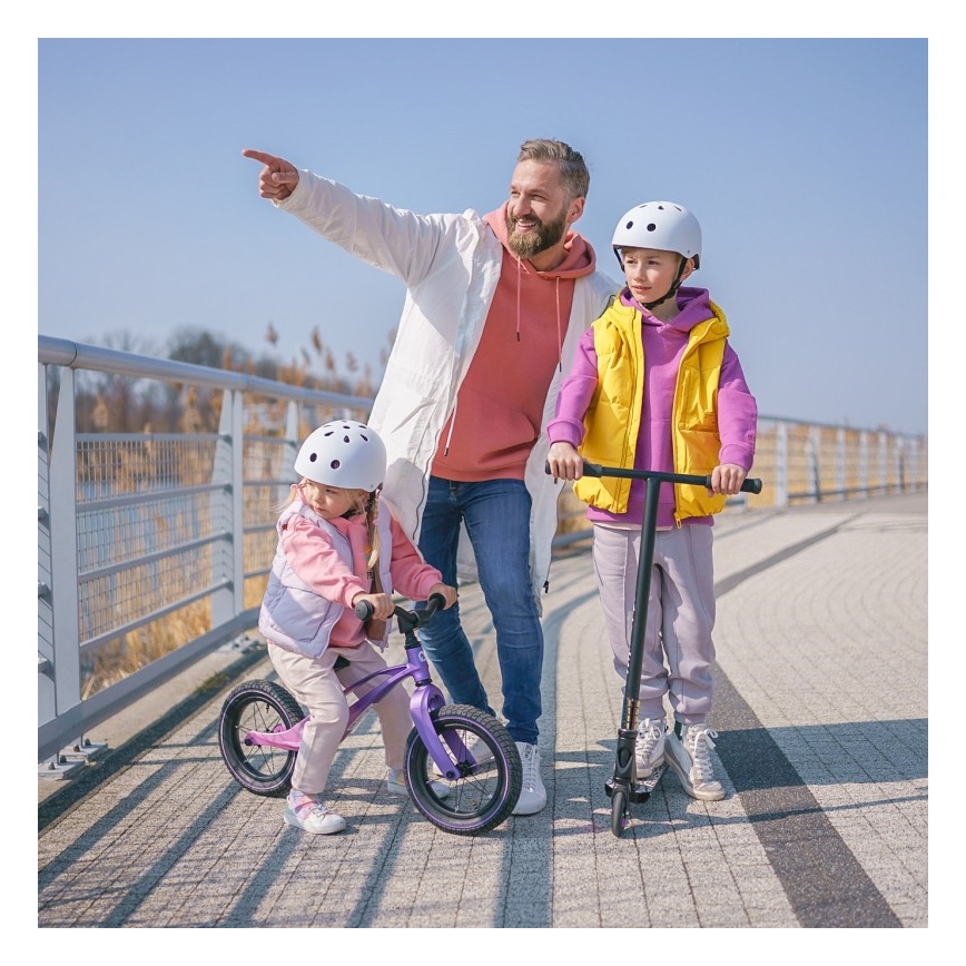 Lionelo - Bicicleta de equilíbrio BART AIR roxa/rosa