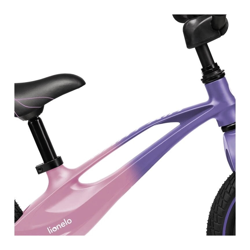 Lionelo - Bicicleta de equilíbrio BART AIR roxa/rosa