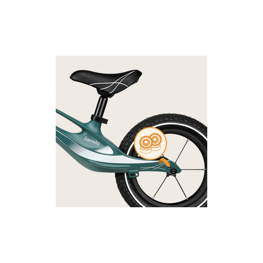 Lionelo - Bicicleta de equilíbrio BART AIR verde