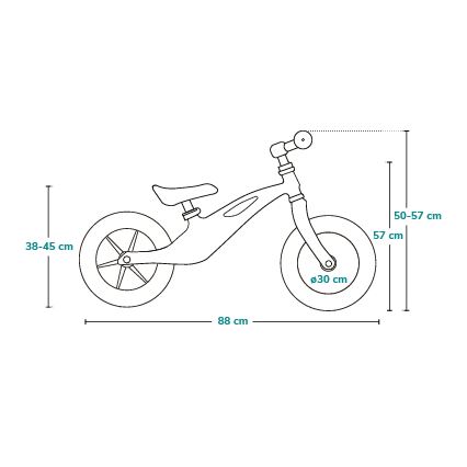 Lionelo - Bicicleta de equilíbrio BART AIR verde