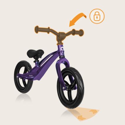 Lionelo - Bicicleta de equilíbrio BART roxa