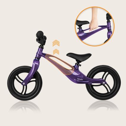 Lionelo - Bicicleta de equilíbrio BART roxa