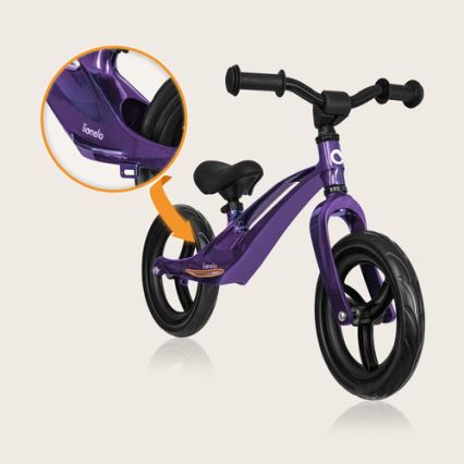 Lionelo - Bicicleta de equilíbrio BART roxa