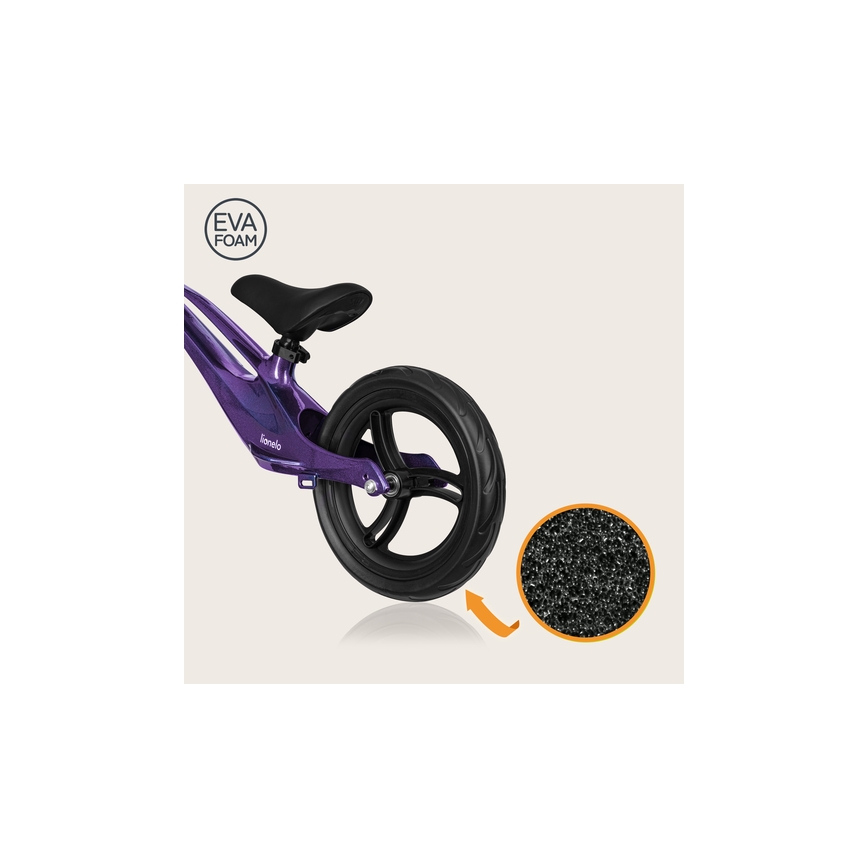 Lionelo - Bicicleta de equilíbrio BART roxa