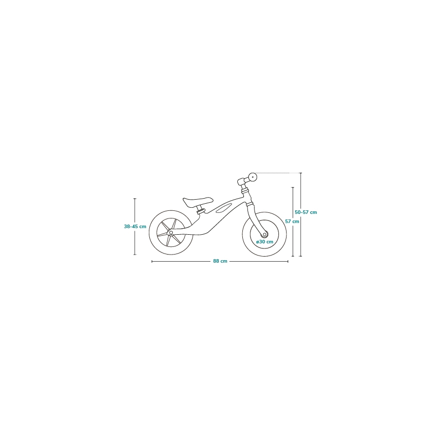 Lionelo - Bicicleta de equilíbrio BART roxa
