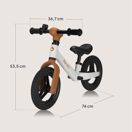 Lionelo - Bicicleta de equilíbrio TONI Bege Areia