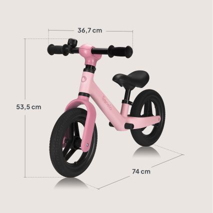 Lionelo - Bicicleta de equilíbrio TONI Pink Rose