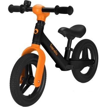 Lionelo - Bicicleta de equilíbrio TONI, preto e laranja