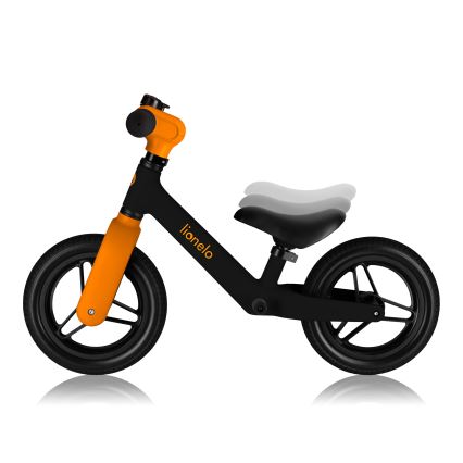Lionelo - Bicicleta de Equilíbrio TONI Preto e Laranja