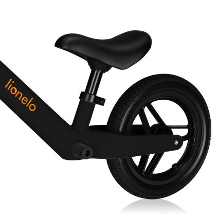Lionelo - Bicicleta de Equilíbrio TONI Preto e Laranja