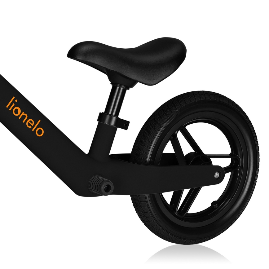 Lionelo - Bicicleta de Equilíbrio TONI Preto e Laranja