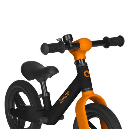 Lionelo - Bicicleta de Equilíbrio TONI Preto e Laranja