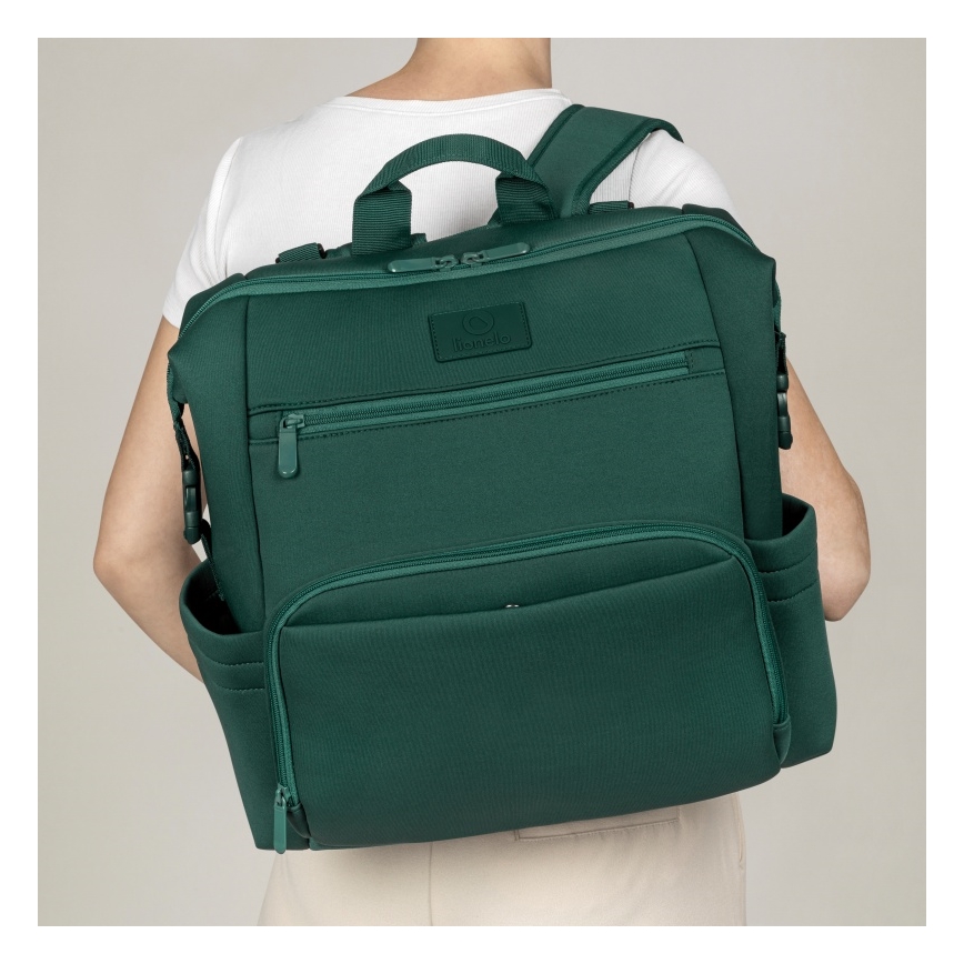 Lionelo - Bolsa de fraldas para carrinho CUBE Green Forest