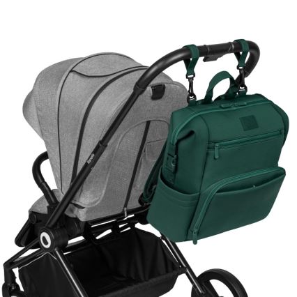 Lionelo - Bolsa de fraldas para carrinho de bebé CUBE Green Forest